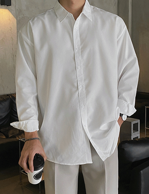 [기획] 코튼 링클프리 오버핏 셔츠 (11color)