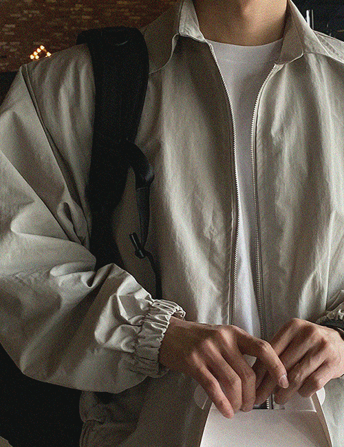 피나인 나일론 오버핏 자켓 (3color)